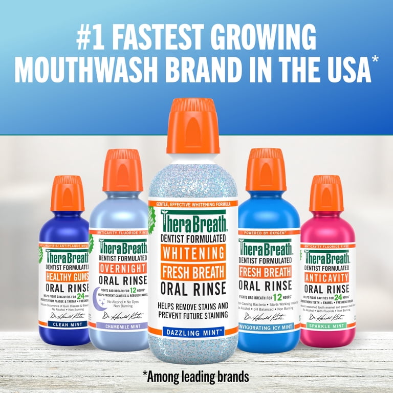 TheraBreath Whitening Mouthwash, Dazzling Mint photo 8