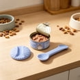 thumbnail image 5 of Reusable Silicone Pet Food Can Lids with Opening Spoon, Cat Dog Wet Food Cover Set with Foolproof Lid, Refrigerator Freshness for Canned Storage, 1.38" x 3.54" x 5.12", KTFgvq, 5 of 6
