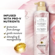 Pantene Nutrient Blends Shampoo, Moisture Boost Rose Water, For All Hair Types, 9.6 fl oz
