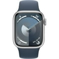 thumbnail image 2 of Restored Apple Watch Series 9 41mm GPS Silver Aluminum Case with Storm Blue Sport Band - S/M (Refurbished), 2 of 4