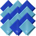thumbnail image 1 of HAHDAXIA Microfiber Cleaning Cloth for Glasses - Eyeglass Cleaning Cloth - Lens Cleaning Cloth - Microfiber Glasses Cleaning Cloth for Phone, Screens, Camera Lens Cleaner - 12 pcs Blue, 1 of 6