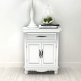 thumbnail image 4 of vidaXL White Wooden Cabinet 2 Doors 1 Drawer, 4 of 10
