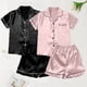 thumbnail image 2 of Conjunto de pijama de 2 piezas: tirantes de encaje y pantalones cortos - Poliéster - Talla grande - M-XXXXXL, 2 of 4