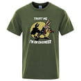 thumbnail image 4 of Trust Me Im An Engineer Vintage-Camiseta de algodón puro para hombre, camiseta de ingeniería de cuello redondo, ropa clásica de gran tamaño, 4 of 5
