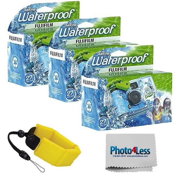 Fujifilm Quick Snap Waterproof 35mm Single Use Camera 3 pack Floating