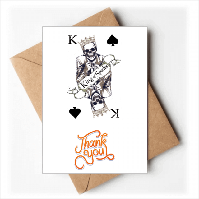 Patron de juego naipes fichas utensilios Nota en blanco del sobre de la tarjeta de agradecimiento