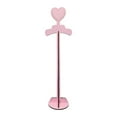 thumbnail image 4 of Tnarru Heart Topped Dress Hanger Clothing Rack Wood Shop Baby Clothes Display Stand Pink, 4 of 8