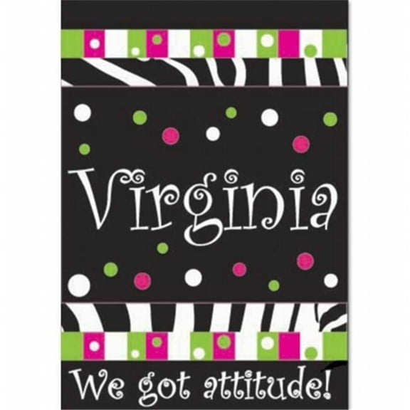 Jozie B 429 Virginia-We Got Attitude Flag, Large