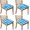 Blue And White-9, variant on Blue and White Modern Art Geometric Seat Covers for Dining Room Chairs Set Of 4,Stretch Printed Washable Chair Seat Cover with Elastic Ties and Button,Removable Waterproof Couch Cushion Covers