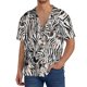 thumbnail image 1 of Fotbe Leopard And Zebra Camisa Estampada de Manga Corta para Hombre, Casual de Verano, Estilo Playero, Sin Arrugas-3X-Large, 1 of 5