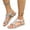 A-Silver84, variant on Yuanlong Womens Sandals Slingback Rhinestones Flat Sandals Elastic Ankle Strap Bohemian Beach Leisure Shoes