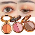 thumbnail image 4 of Clearance Now! 2 Colors Pearlescent Pumpkin Color Matte Powder Earth Tone Mak Eyes A3 L7S0, 4 of 8