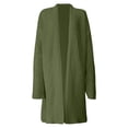 thumbnail image 3 of BOOMILK Cardigan Sweaters for Women Lightweight Plus Size Solid Casual Knitted Loose Long Sweater Coat Green, 3 of 8