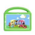 thumbnail image 4 of SaniMore Case for Samsung Galaxy Tab A8 10.5" 2022 SM-X200/X205, Galaxy Tab A8 10.5" Case for Boys Girls Car Wheel Design, Shockproof Light Weight Handle Stand Protective Cover Child, Green, 4 of 8