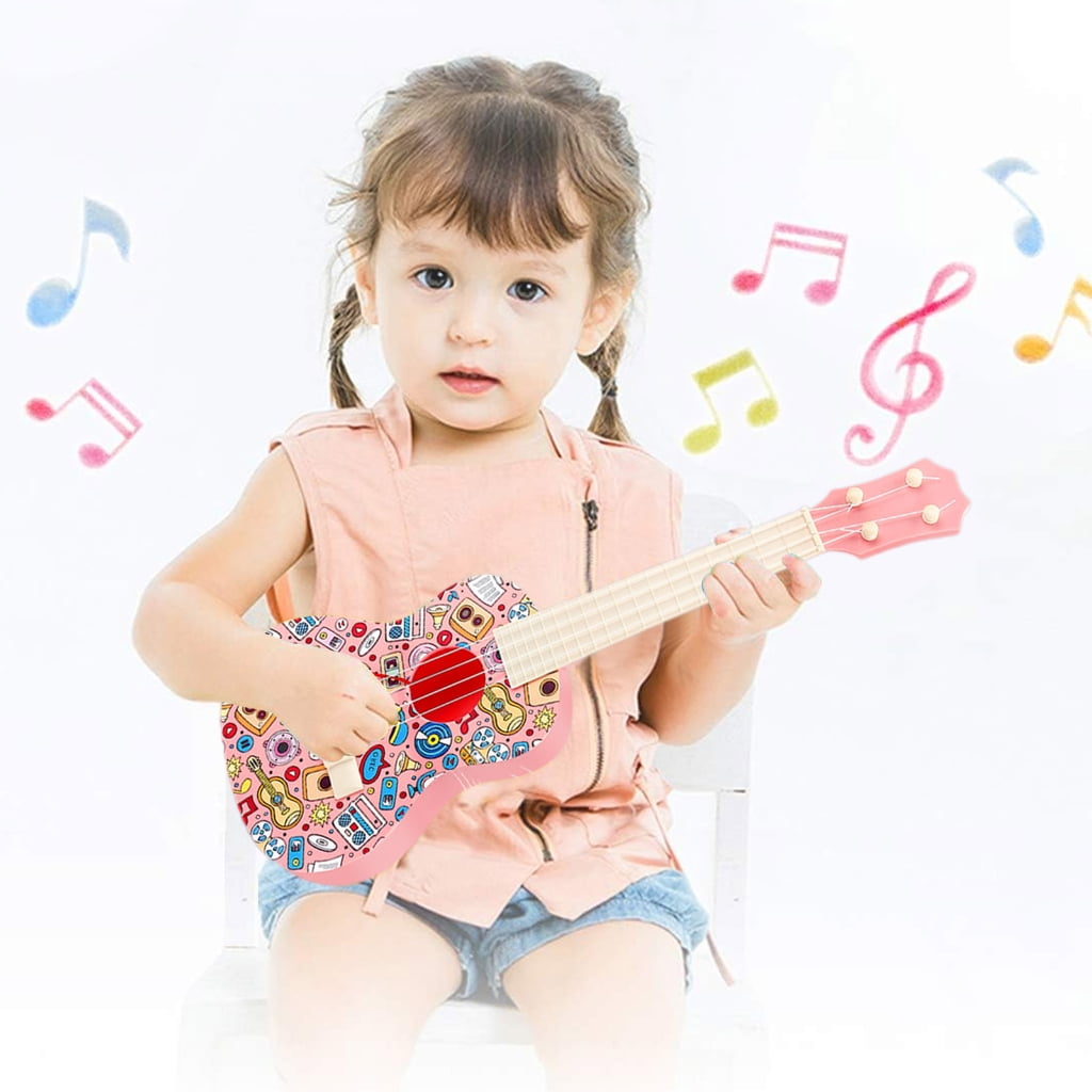 Yokua 21'' Ukulele Baby Sensory Toy Toddler Ukulele Infant Instrument Toy