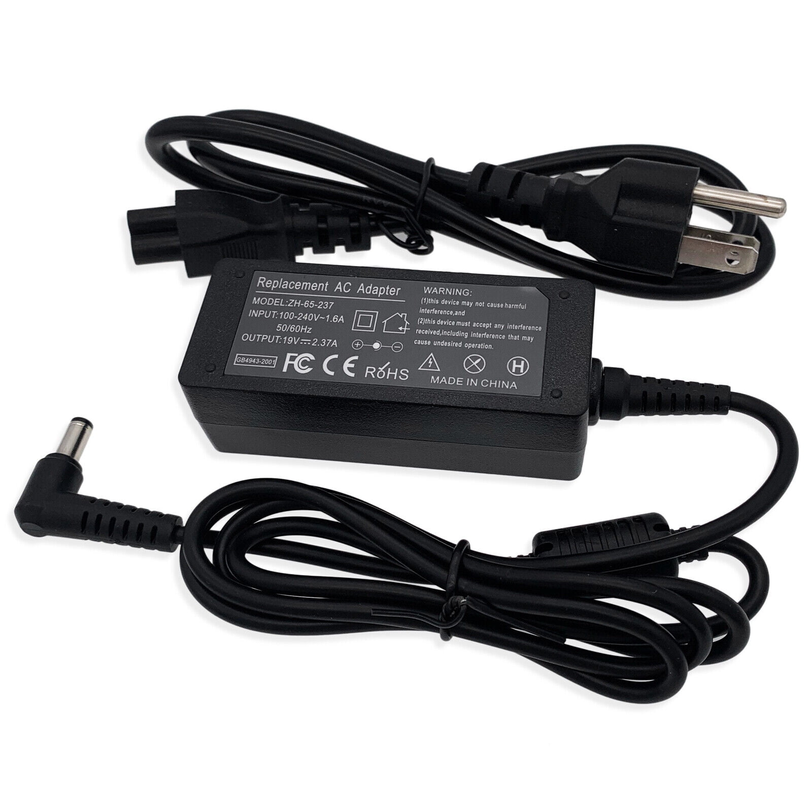AC Adapter Charger for Toshiba PA5177U-1ACA 19V 2.37A 45W Laptop Power Supply
