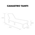 thumbnail image 4 of Camastro Plegable Lagoon Tipo Rattan Protección Uv Inclinación Ajustable, 4 of 5