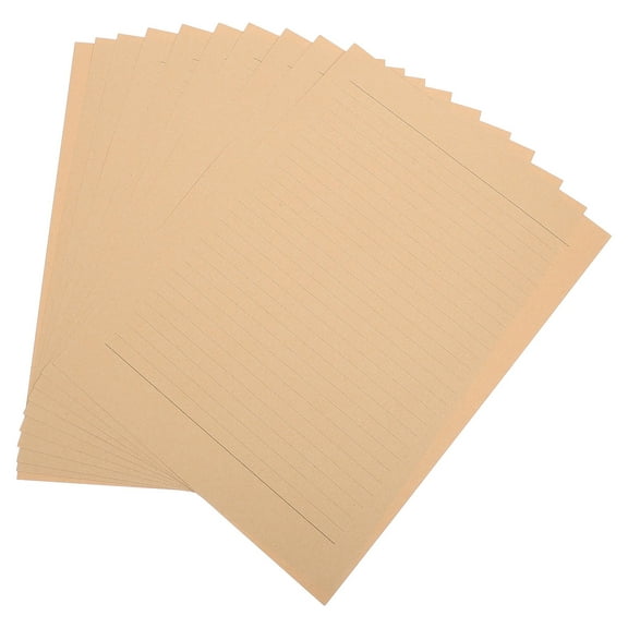 Raindrops  100 Sheets Lined Stationery Paper Decorative Blank Chocolate