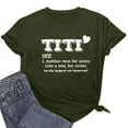 thumbnail image 4 of SDNall T-Shirts for Women Short Sleeves Letter Print Casual Tops T-Shirt, 4 of 9