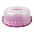 thumbnail image 4 of yuksok Round Cake Carrier Fits 10" Cakes Cake Transport Container Cake Keeper Stand violet, 4 of 9