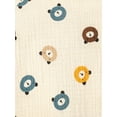 thumbnail image 6 of Qiylii Baby Cartoon Bear Romper, Long Sleeve Buttoned Long Pants Bodysuit, 6 of 9