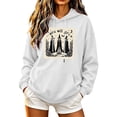 thumbnail image 2 of Molidfa Womens Retro Ghost Hoodie Pumpkin Patch Graphic Oversized Pullover Sweatshirt, 2 of 5