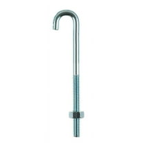 Hampton 02-3459-856 Steel 125 lbs. Capacity J-Bolt 1/4 x 4 in. (Pack of 10)