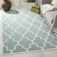 thumbnail image 6 of Safavieh Dhurries Hand-Woven Flatweave Wool Light Blue/Ivory Area Rug, 6 of 7