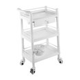 thumbnail image 1 of Carrito De Servicio Con Ruedas De 3 Niveles Para Salón De Belleza, Para Centro De Servicio De Peluquería, 1 of 8
