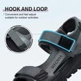thumbnail image 4 of MEGNYA Mens Comfortable Walking Sandals - Soft Sports Hiking Sandals with Three Adjustable Hook And Loop Straps, Casual Beach Athletic Sandals for Outdoor Active Camping, 4 of 8
