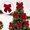 Red, variant on Velvet Christmas Bows, Green Wreath Bow Ornaments with Wired Edge for Christmas Tree Decorations, Xmas Tree Topper, Garland, Wrapping, and Holiday DIY Décor (Red Small)