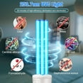 thumbnail image 2 of 2 Pack 25 Watt UV Light Disinfection, UVC Light with E27 Base and Remote Control and UV Protection Glasses, UV Light Bulb for Basement/Bedroom/Kitchen, with Ozone, 2 of 8