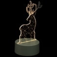 thumbnail image 4 of 1pc Creative 3D Lamp Deer Lamp Unique 3D Night Light Desktop Light Ornament, 4 of 9