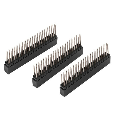 3pcs 40 Pin Male Stacking Headers Extra Tall 2 x 20 Short Pins Dual Row ...