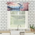 thumbnail image 3 of Cranes Kitchen Curtain Valances Fantasy Japanese Cherry Blossom Spring Landscape Window Treatment Valance Curtains for Bathroom 54 by 18 in, 1 Panel, 3 of 6