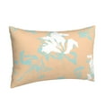 thumbnail image 2 of YFYANG Super Soft Rectangular Plush Cushion Cover (Without Pillow Insert), Pastel Floral Textures Comfort and Non-Pilling Hidden Zip Bedroom Sofa Pillowcases, 20"x30", 2 of 9