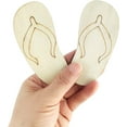 thumbnail image 2 of 30 Pack 4 Inch Wood Flip Flop Slipper Crafts Unfinished Wood Flip Flop Slipper Cutouts Wooden Flip Flop Slipper Hanging Ornaments DIY Flip Flop Slipper Craft for Home Party Decoration Craft Project, 2 of 6