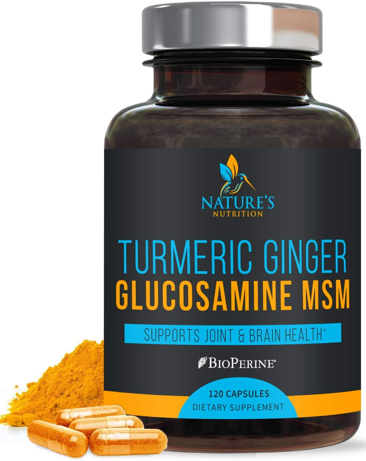 Turmeric Curcumin with Ginger Glucosamine & MSM, AntiInflammatory