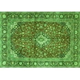 thumbnail image 1 of Ahgly Company Indoor Rectangle Medallion Green Traditional Area Rugs, 4' x 6', 1 of 1