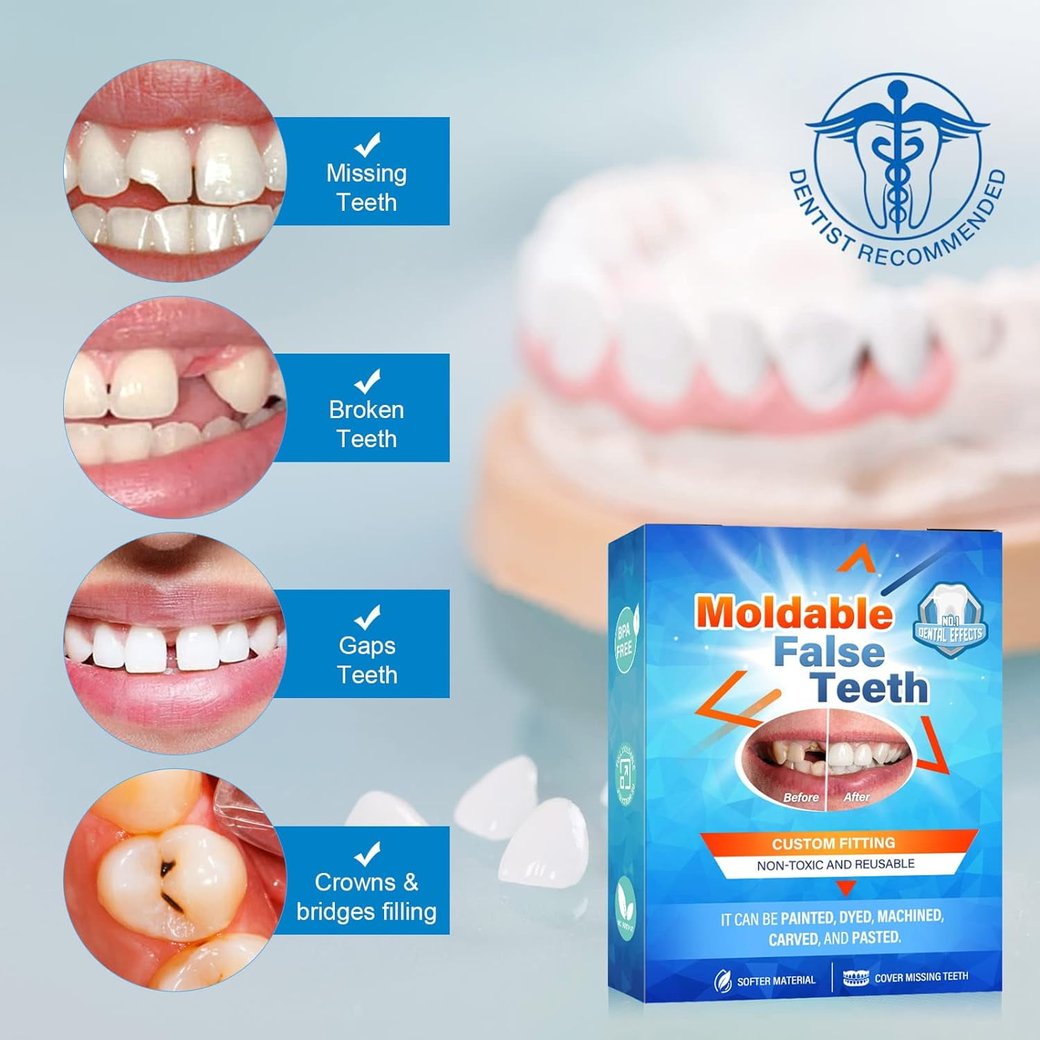 30ML】 Moldable false teeth free shipping moldable false tooth teeth s