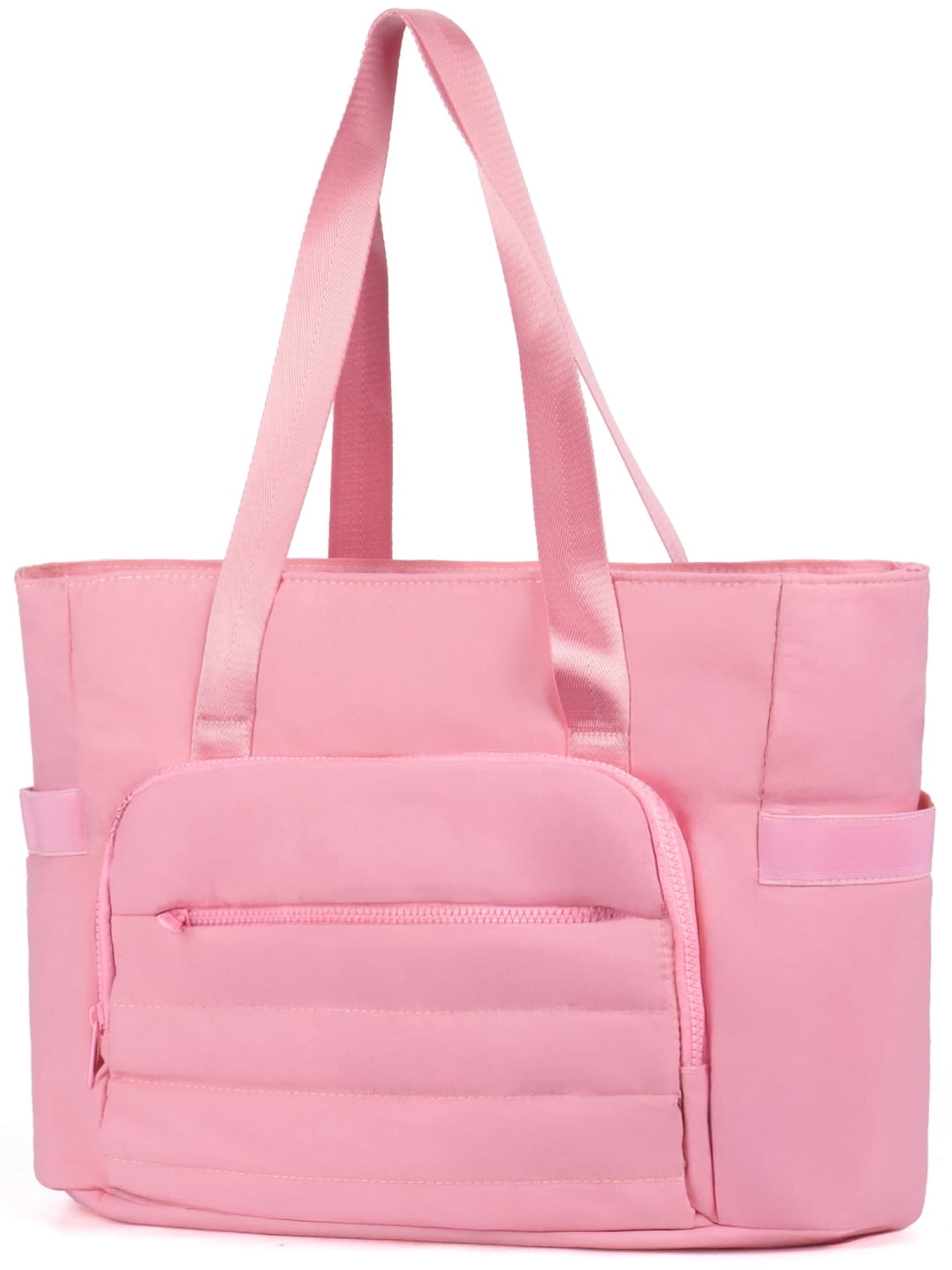 Gynky Tote Bag for Women, Gym Bag Multi-Pocket Lightweight Duffel Bags Puffy Yoga Mat Bag with Compartments, Quilted Large Nurse Shoulder Handbag Yoga Bag Travel Duffle for Work Dance Sports