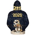 thumbnail image 2 of Happy New Year Beagle Welcome 2025 Balloon Firework Party All Over Print 3D Hoodie Unisex Merch Hoodies Beagles Dog Lover Gifts Idea - 01014, 2 of 6
