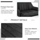 thumbnail image 4 of Juego de 4 taburetes de bar VECELO con altura regulable, color negro, 4 of 7