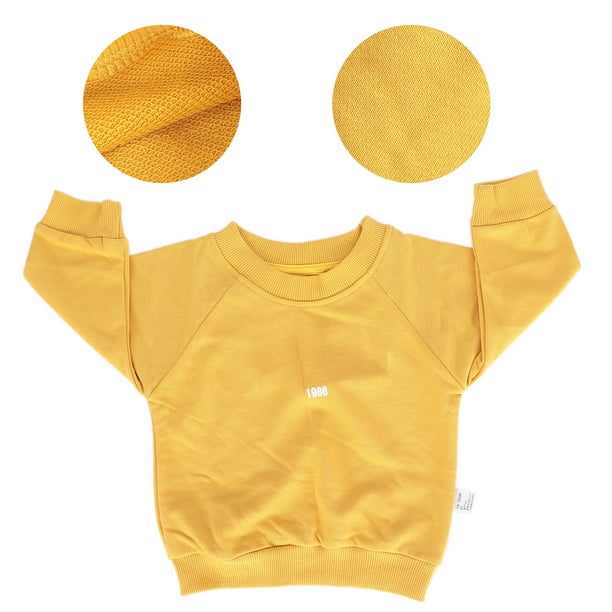 Baby Sweatshirt Long Sleeve Baby Long Sleeve For Travel For Outdoor For School Yellow Walmart