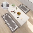 thumbnail image 6 of JAATOP Non-Slip Kitchen Mats, Absorbent Floor Mat Set of 2, Washable Floor Mat for Kitchen, 24"x 36"+ 24"x 60", Brown, 6 of 8
