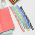 thumbnail image 4 of HOMEMAXS 18Pcs Removable Binder Rings Colored Loose Leaf Rings Loose Leaf Notepad Binder Rings Binding Coils, 4 of 8