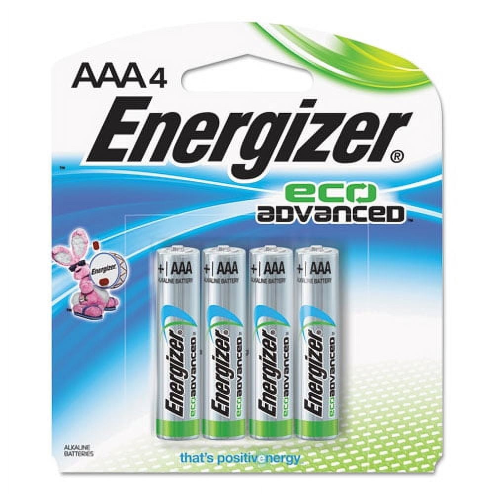 Energizer Eco Advanced AAA Batteries, 4 Pack