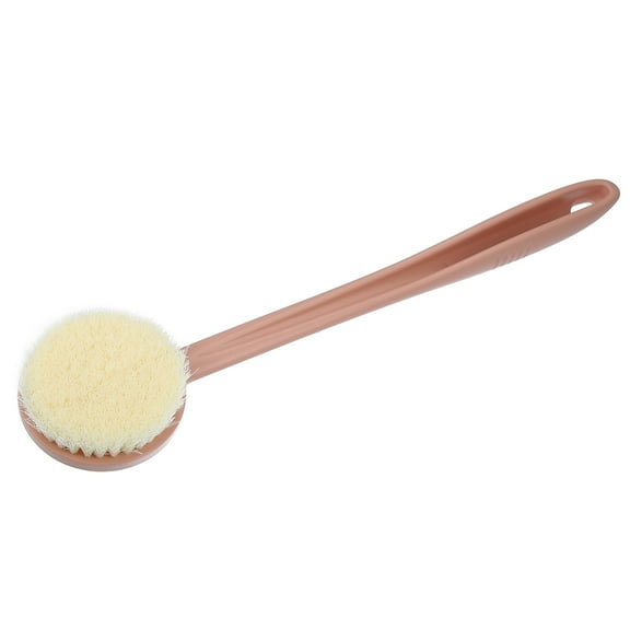 Vocoste 1 Pc Body Bath Brush Back Scrubber for Shower with Long Handle for Skin Exfoliating PP Pink