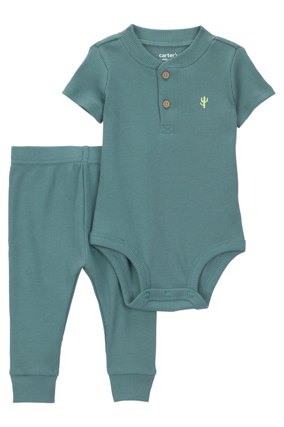 Baby Boy Outfit Set, 2-Piece, Sizes 0/3-24 Months