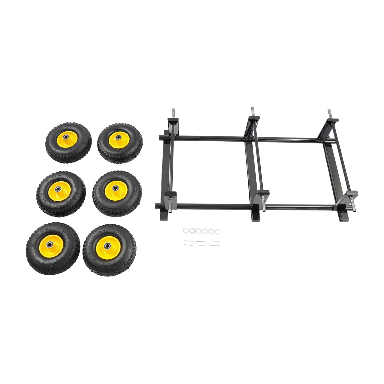 Heavy Duty 6-Wheel Dolly, 1200 Lbs Capacity, All-Terrain Furniture Mover